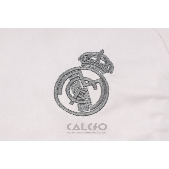 Tuta da Track Real Madrid Manica Corta 2024-2025 Rosa Claro - Pantaloncini